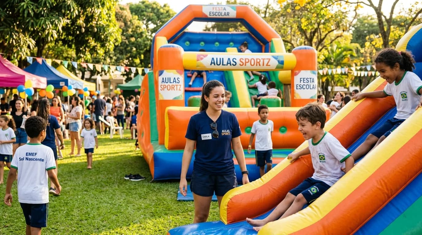 Eventos Escolares e Locação de Brinquedos Infláveis SportzPlay